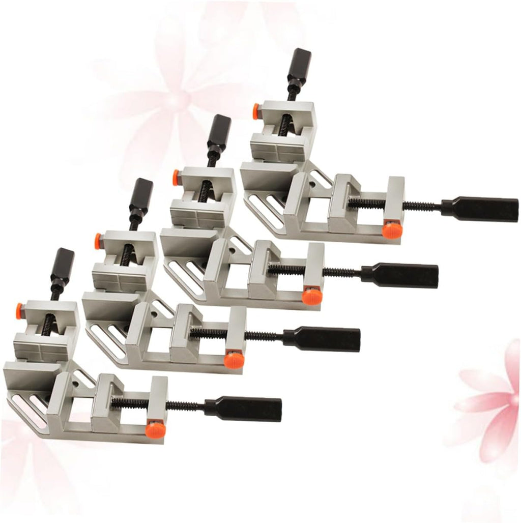 4pcs 90 Degree Quick Release Double Handle Corner Clamps for Woodworking Photo Framing Right Angle Aluminum Alloy Clamping Tool