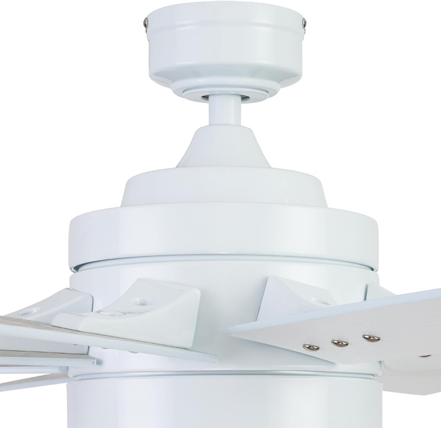 Honeywell Ceiling Fans Xerxes Modern 62 Inch Ceiling Fan with Light, Remote Control Fan, LED Indoor Fan with 8 Blades, White and Gray Wash Blade Finish Options, White (51628-01)