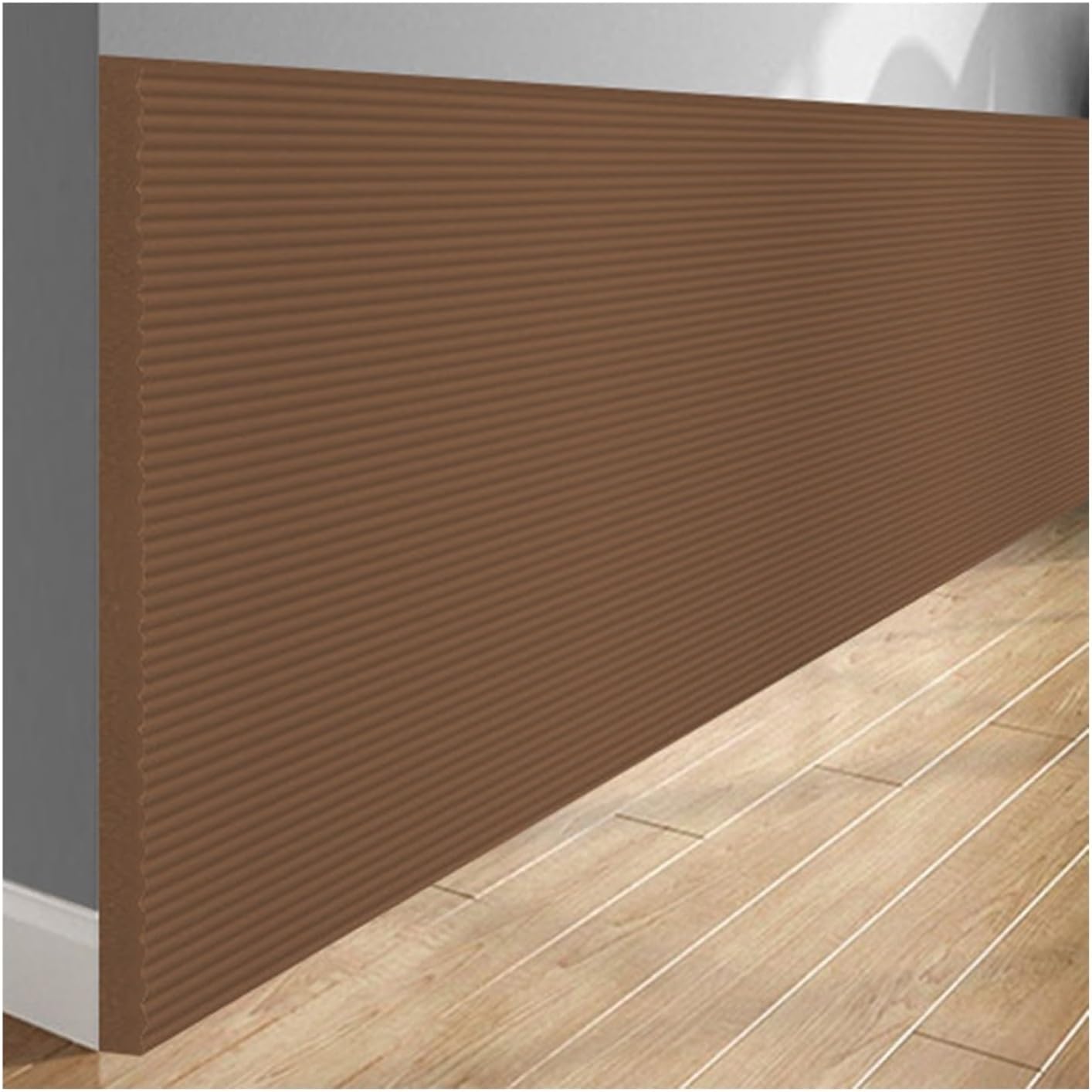 Foam Edge Protectors for Garage & Home, Safety Bumper Strip for Tables, Chairs, Cabinets, Corner Guard Padding - Brown, 90cm, Ideal for Playroom & Bedroom.
