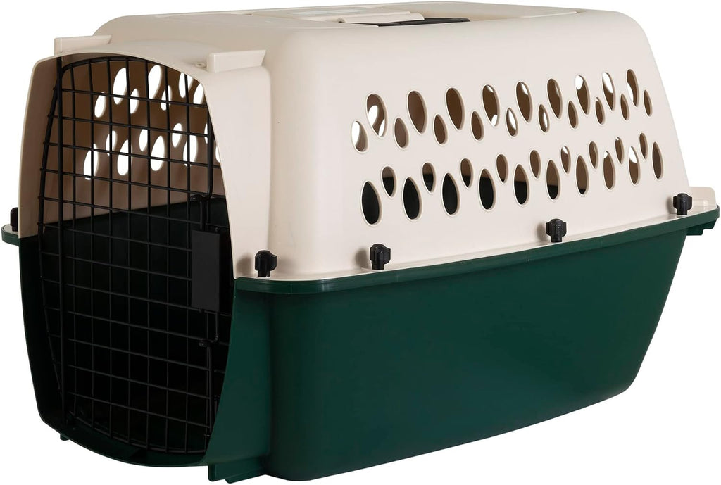 Petmate Ruffmaxx Dog Kennel Pet Carrier & Crate 24' (10-20 Lb), Outdoor and Indoor for Large, Medium, and Small Dogs - Made from Durable Recycled Material w/ 360-Degree Ventilation, Made in USA