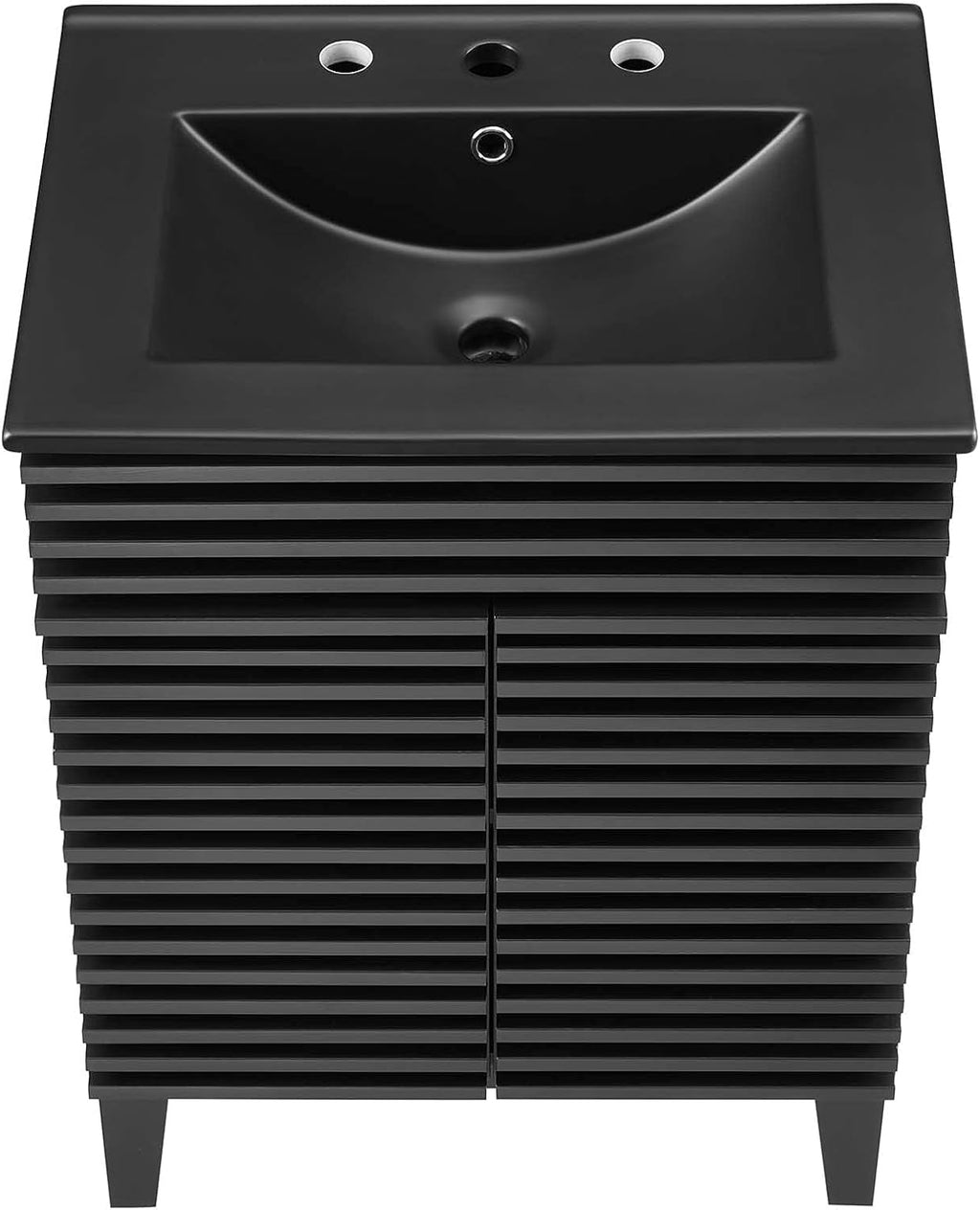 Sink Vanity Cabinet, Wood, Black, Modern Contemporary, Hotel Bedroom Bathroom Master Suite Guest