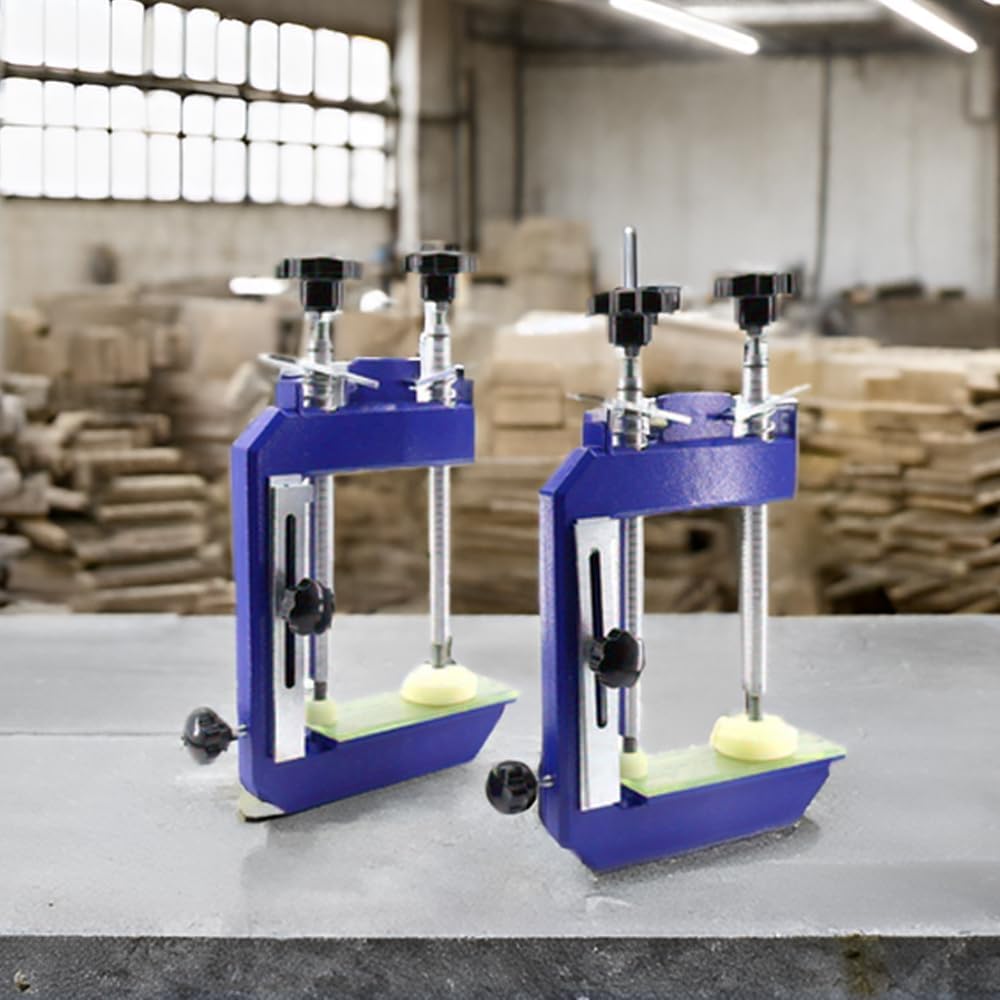 2PCS 45°Mitre Clamp Granite Stone Marble Clamp Countertop Seam Splicing Fixture Install Tools for granite,Stone, Marble Slab Installation (2pcs-Heavy-10inch)