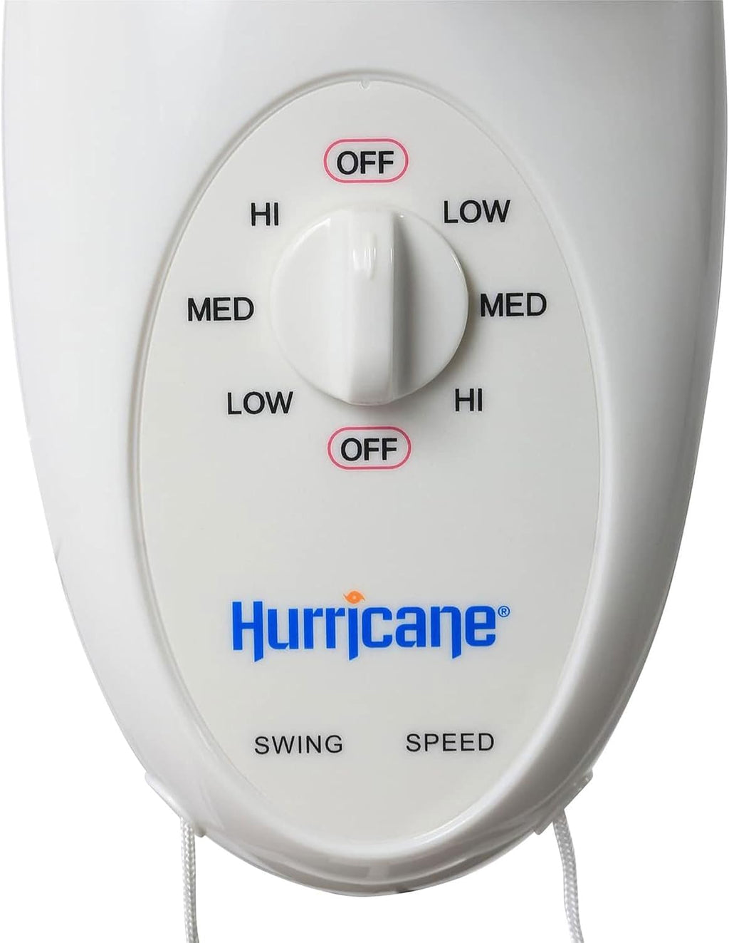 Hurricane 16' Supreme Oscillating Wall Mount Fan w/ 3 Quiet Speeds, White - Corded Electric Air Cooling Unit w/ Easy Pull Cord Controls for Homes, Greenhouses, Garages, Workshops & Gyms