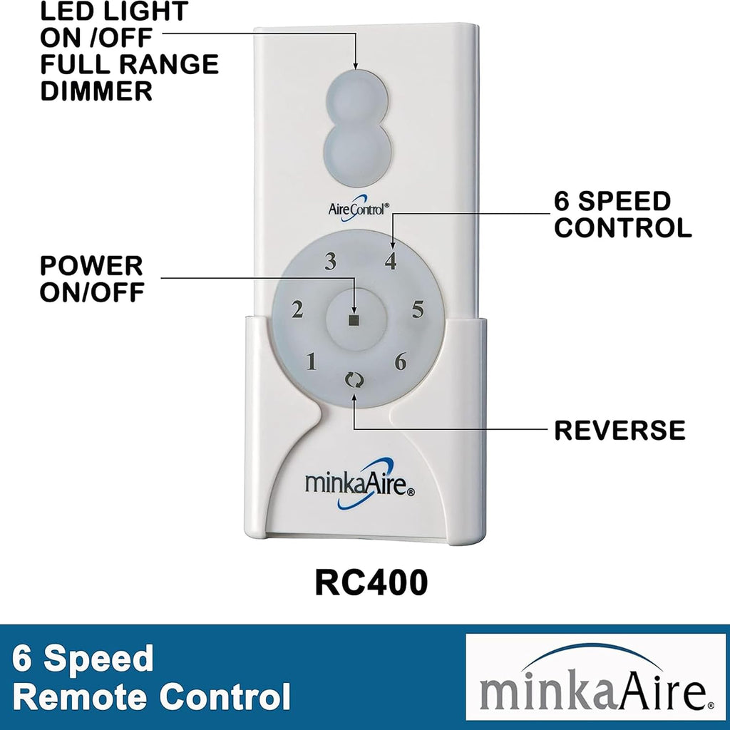 Minka-Aire F787-WHF Protruding Mount, 3 Flat White Bladed, Smart Ceiling Fan, White - Ivory