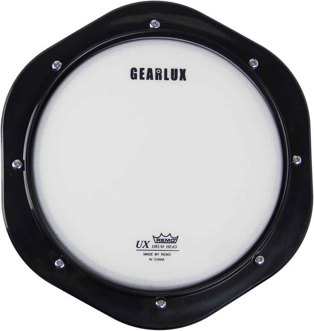 Gearlux 32-Note Glockenspiel Bell Kit with Adjustable Stand, Drum Practice Pad, Carrying Bag