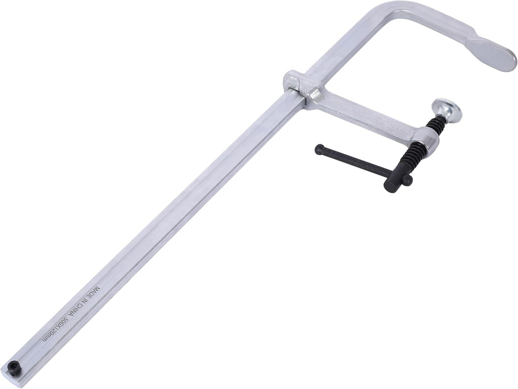 4-Piece Heavy-Duty Steel F-Clamp Set: 2x12' (3' Throat) + 2x20' (4-3/4' Throat) for Welding & Woodworking