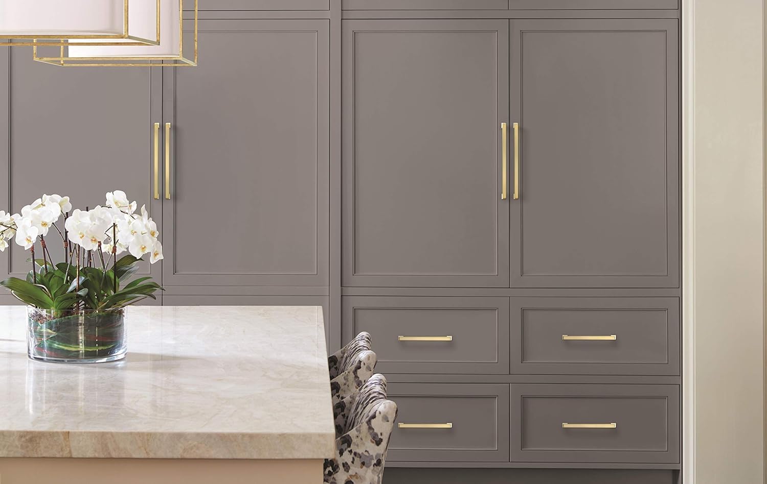 Amerock | Appliance Pull | Golden Champagne | 12 inch (305 mm) Center to Center | Blackrock | 1 Pack | Drawer Pull | Drawer Handle | Cabinet Hardware