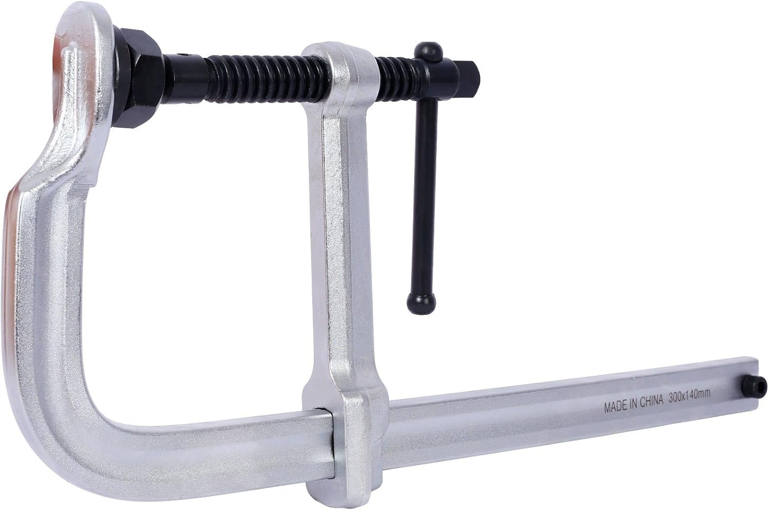 12' Opening Heavy Duty F-Clamps with Replaceable Swivel Pad, Bar Clamps for Welding Woodworking, 5-1/2' Throat Depth, 2660Lbs Clamping Force, Pack of 4, 4 Pcs