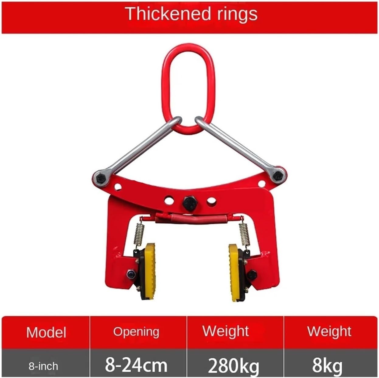 325KG Marble Stone Vertical Lifting Clamp Stone Vertical Steel Plate Clamp Stone Fixture Handling and Installation Tool(12 inch)