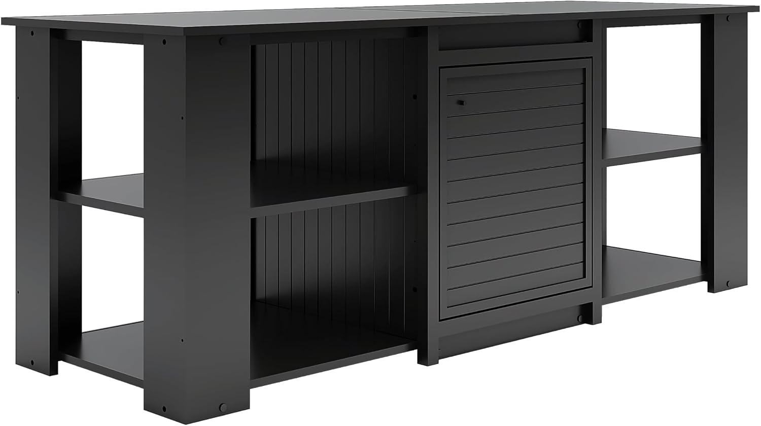 New Age Pet® ECOFLEX® 72' Jumbo Versa Stand, Standard Height Cabinet for Reptile & Small Animal Habitat, Lounge in Black