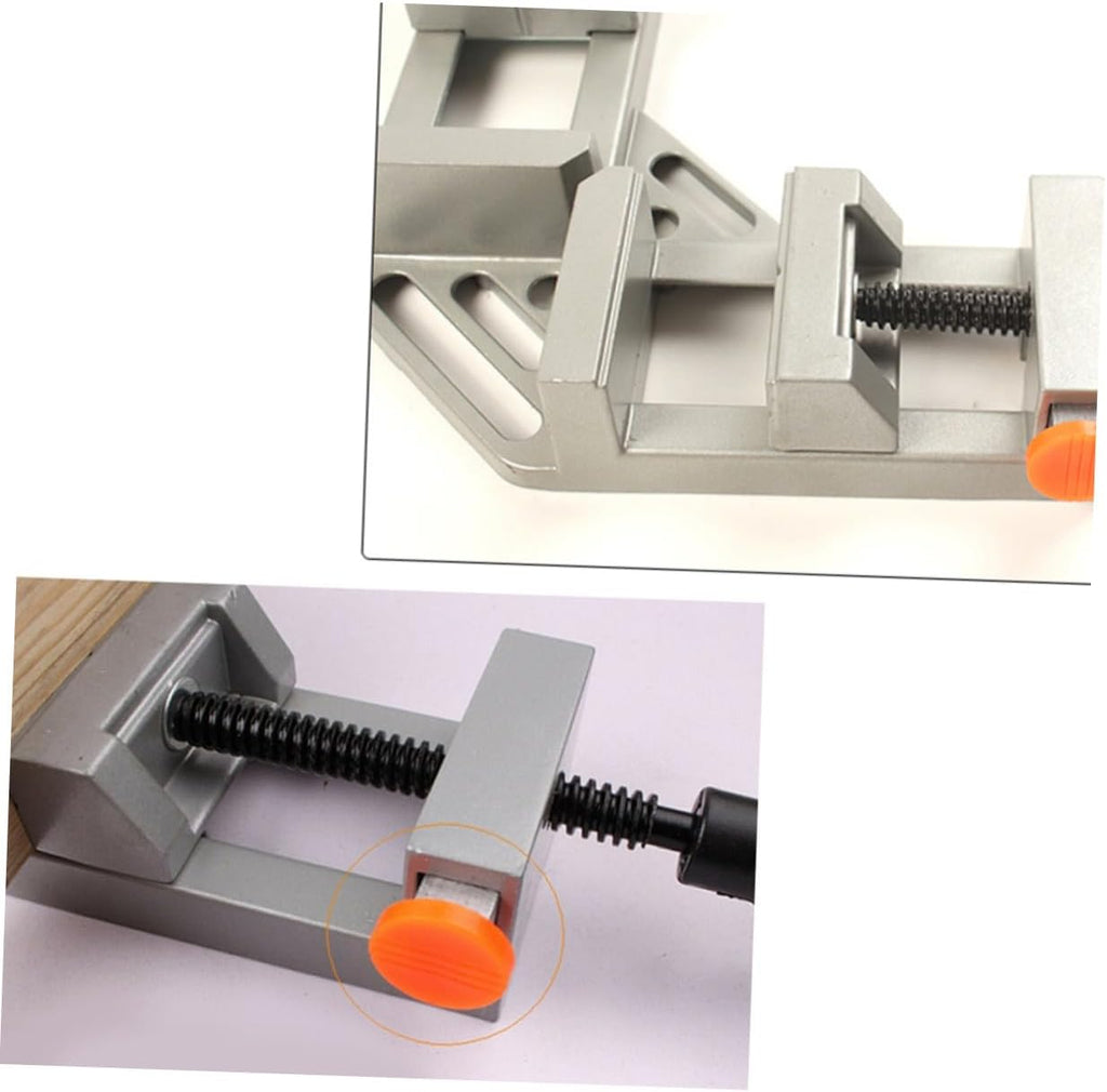 4pcs 90 Degree Quick Release Double Handle Corner Clamps for Woodworking Photo Framing Right Angle Aluminum Alloy Clamping Tool