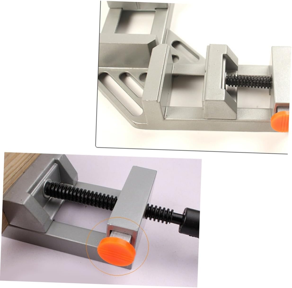 4pcs 90 Degree Quick Release Double Handle Corner Clamps for Woodworking Photo Framing Right Angle Aluminum Alloy Clamping Tool