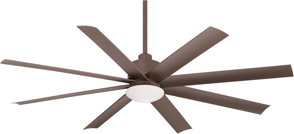 Minka-Aire F888L-ORB Slipstream 65 Inch Outdoor Ceiling Fan with Dimmable LED Light and DC Motor in Oil Rubbed Bronze Finish