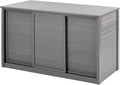 New Age Pet ECOFLEX 48' Storage Cabinet for Pets in Grey, Durable Wood Plastic Composite, Non Toxic, Easy Assembly, Ideal for Bedding, Food, Toys, Large Mojave Reptile Habitat Compatible