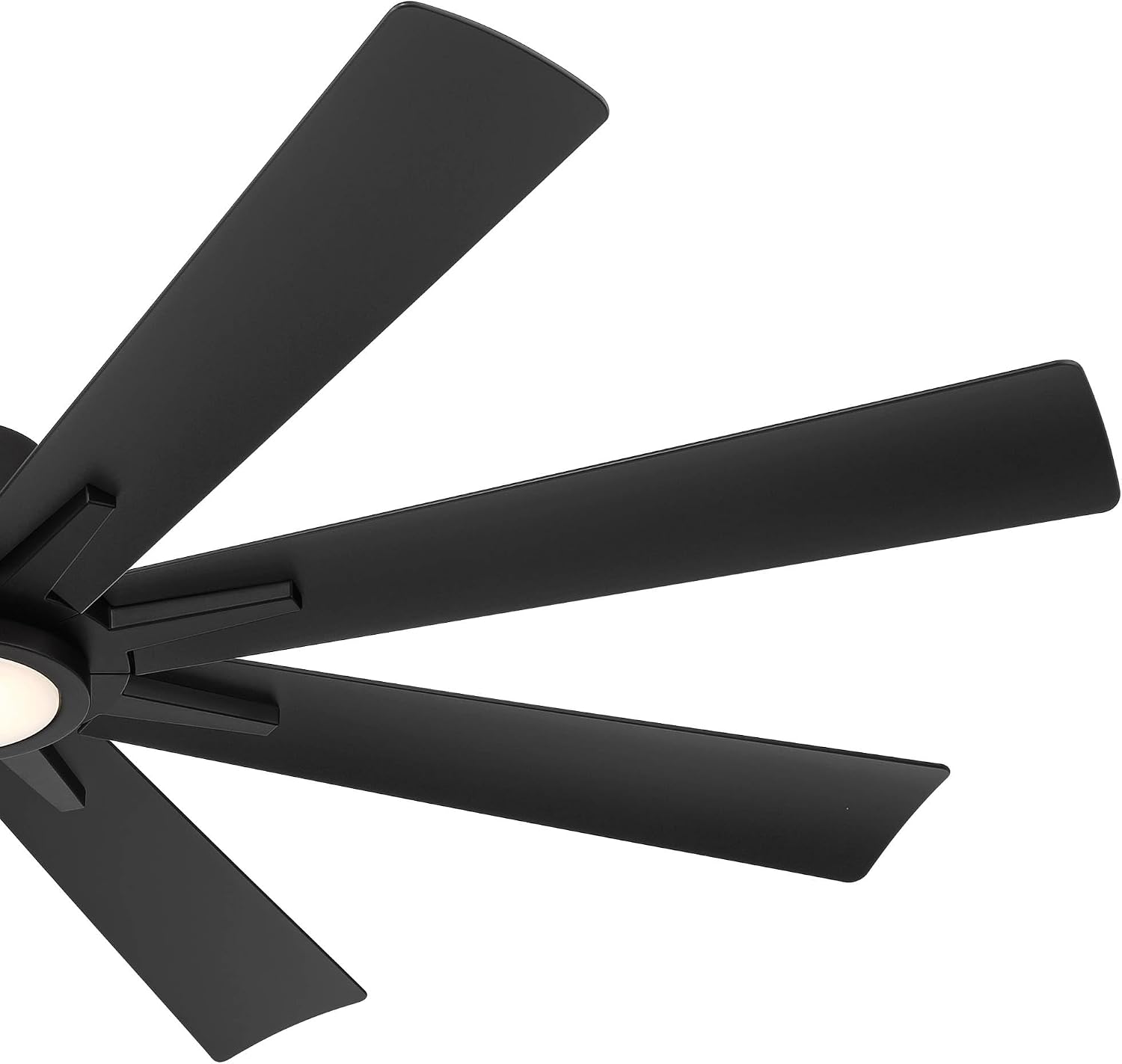 Casa Vieja 54' Inspirit Modern Indoor Outdoor Ceiling Fan 8 Blade LED Light Remote Control Matte Black Finish Blades Bedroom Patio Living Room Kitchen Damp Rated Decorative DC Motor Garage Exterior