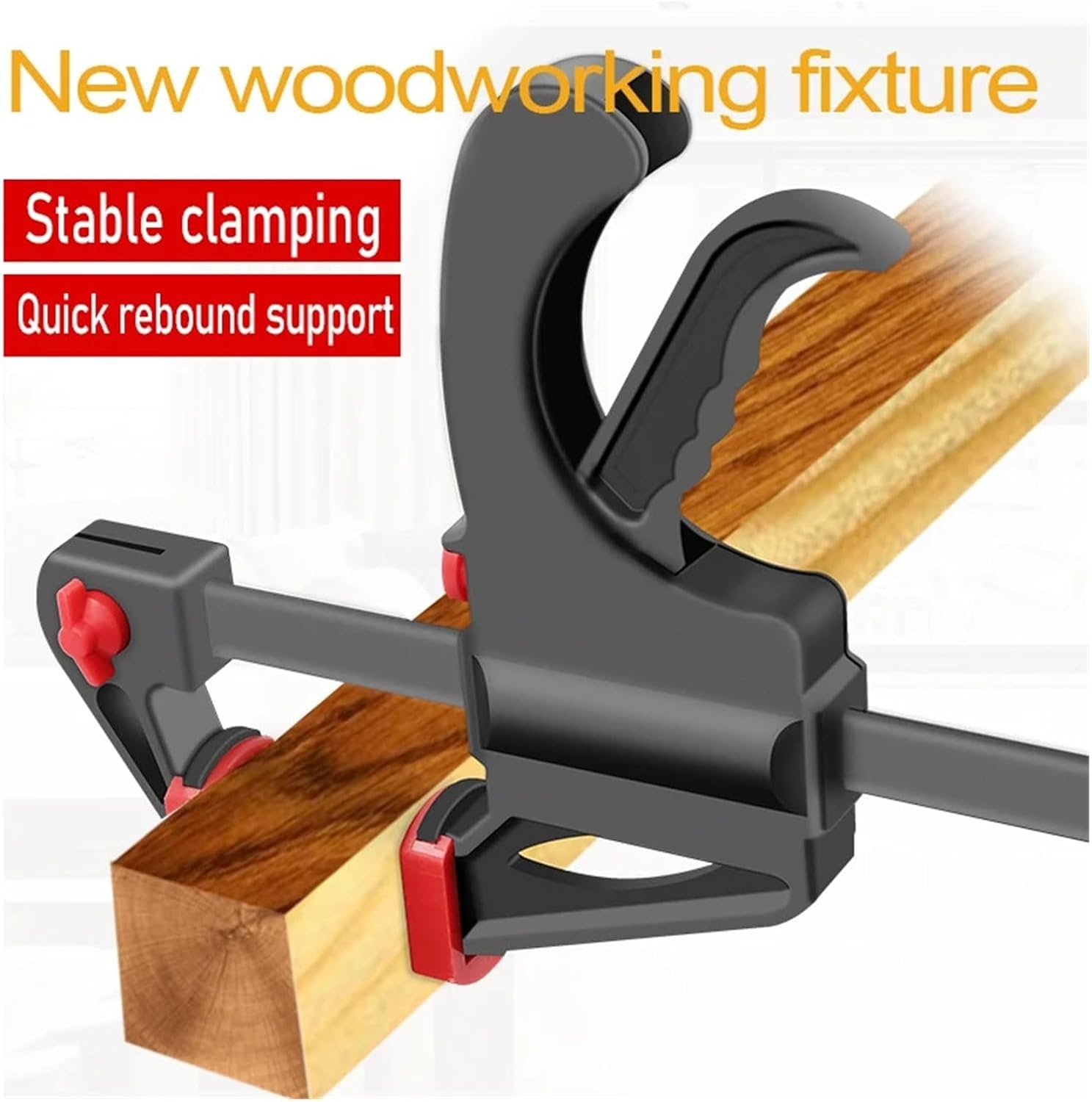 1pcs Woodworking Clamp G-type Heavy Duty Thickened Adjustable Tool Black Quickly Trigger ﻿(Black 12inch)
