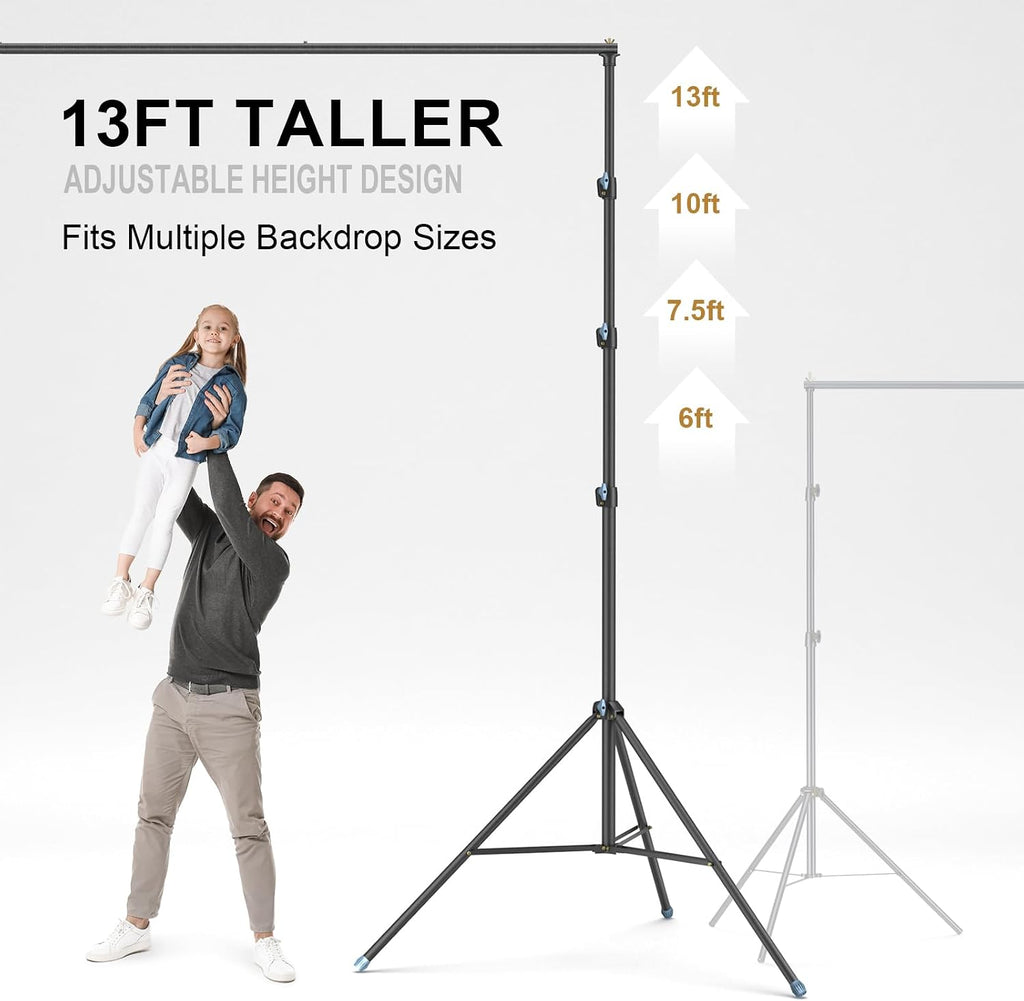 LINCO Backdrop Stand for Parties Heavy Duty Photography Video Studio Background Kit for Wedding Parties Photo Shooting (13x20 ft)