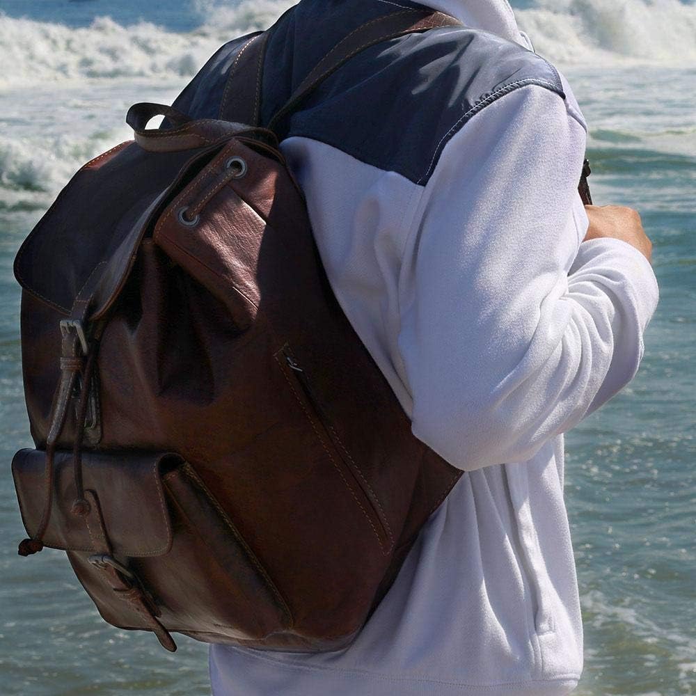 Jack Georges Voyager Drawstring Backpack #7517 (Brown)