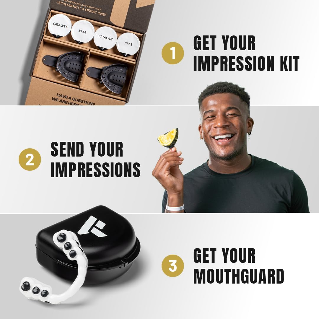 TRUFIT - Custom Sports Mouthguard, Football Mouth Guard, Custom Fit Mouth Guard, Boxing, Lacrosse, Hockey, MMA, Football, Dental Mouthpiece, Adult & Youth, Durable, BPA-Free, Slim, Comfortable Fit