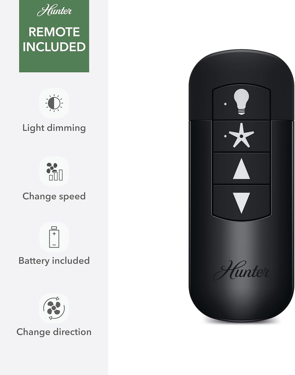 Hunter Brazos Outdoor with LED Light 52 inch Matte Silver - Matte Silver