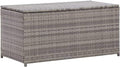 Garden Storage Box Indoor/Outdoor Storage Container and Gardening Tools - Store Items on Patio, Garage, Yard.Poly Rattan 39.4'x19.7'x19.7' Gray