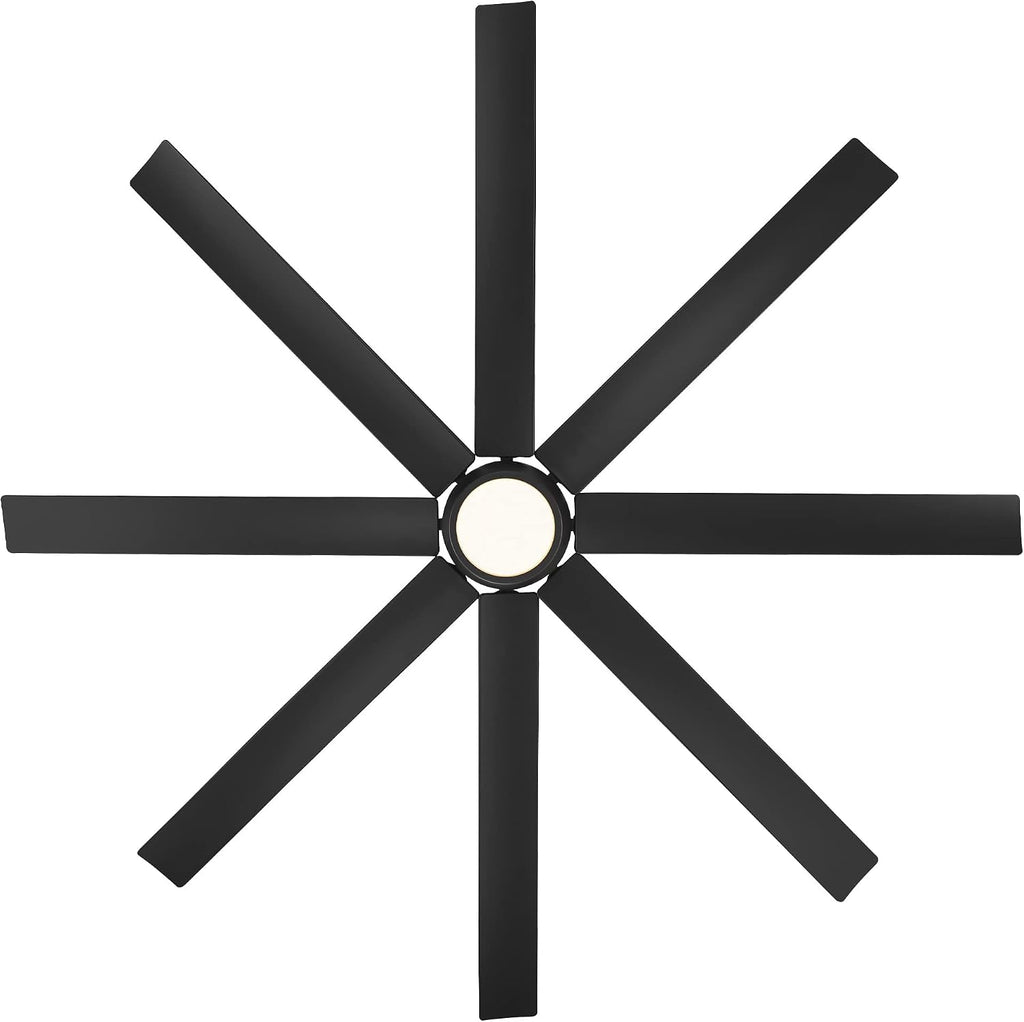 WAC Lighting F-064-MB Mocha XL 66' Outdoor Ceiling Fan & Remote, Matte Black