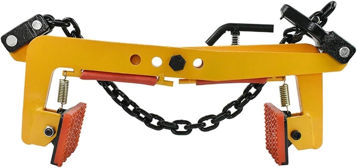Curbstone clamp, Relocation clamp, Plate clamp with Adjustable Opening, Special Hanging clamp, Multifunctional for Lifting and Transporting,Yellow-12in