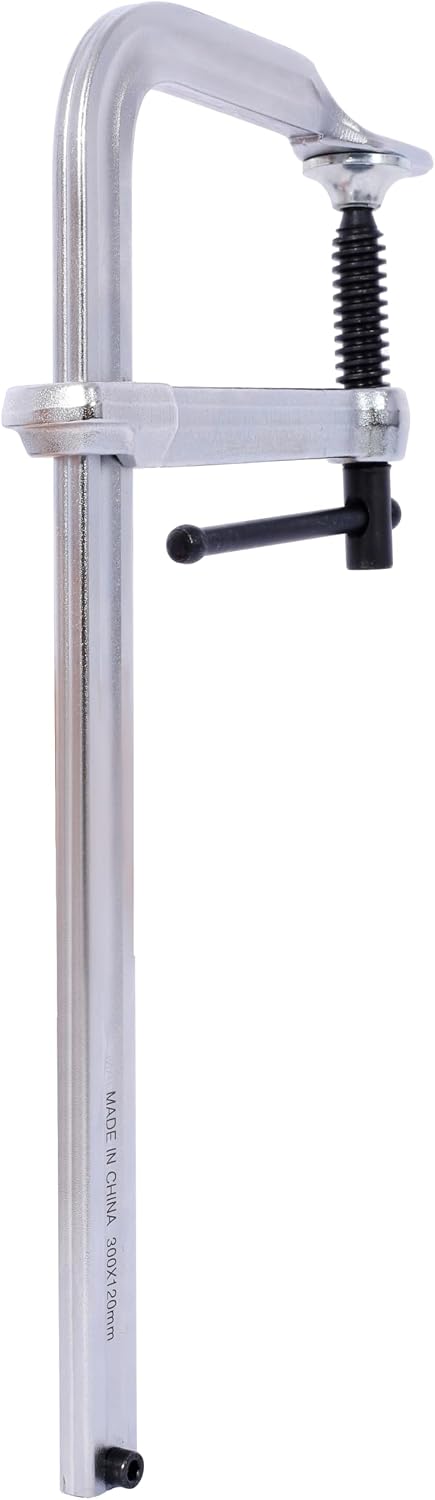 4-Pack Heavy-Duty Steel Bar Clamps | 12' Capacity, 1400 lb Force | Drop Forged for Welding & Woodworking