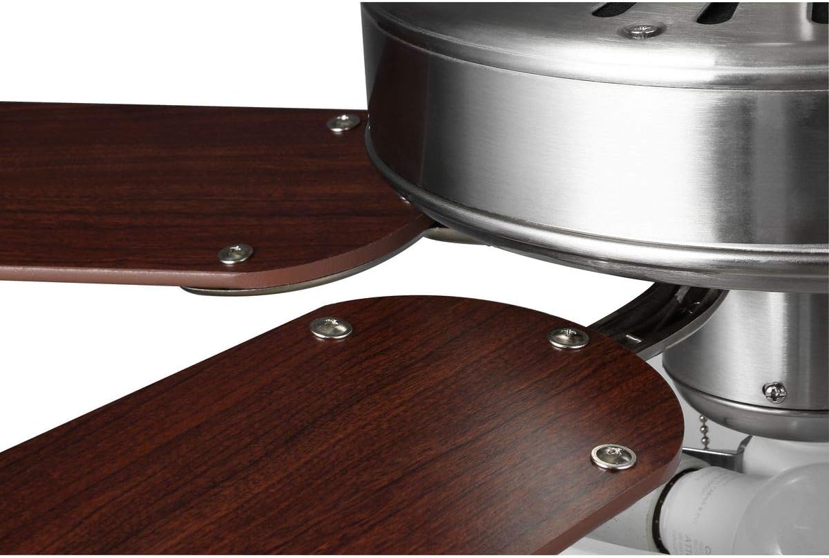 Progress Lighting AirPro Collection 52'' Five-Blade Ceiling Fan with White Etched Light Kit