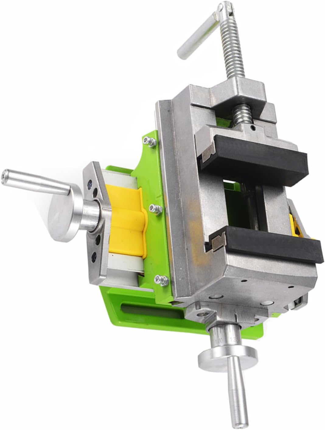 TopHomer Cross Slide Vise for Mill and Drill Press, Slide Table 2 Axis Adjustive Cross Fixture X - Y Compound Bench Top Woodworking Clamp for Mini Drilling Milling Machine