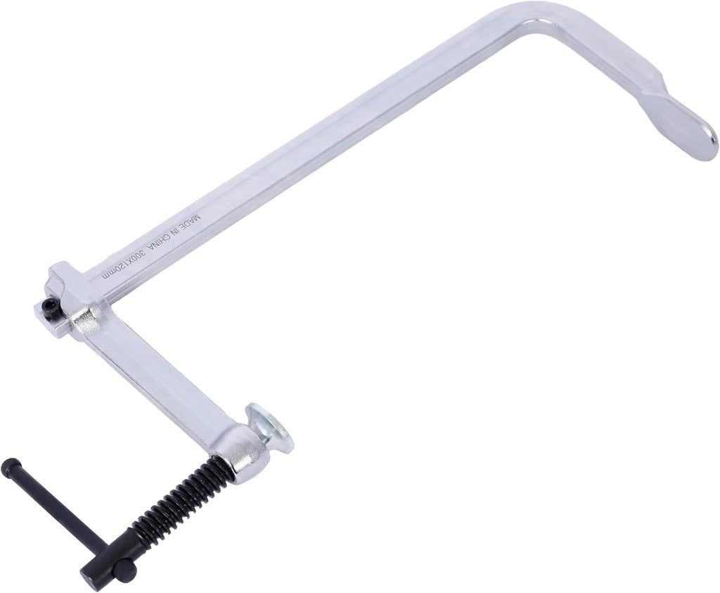 4-Pack Heavy-Duty Steel Bar Clamps | 12' Capacity, 1400 lb Force | Drop Forged for Welding & Woodworking