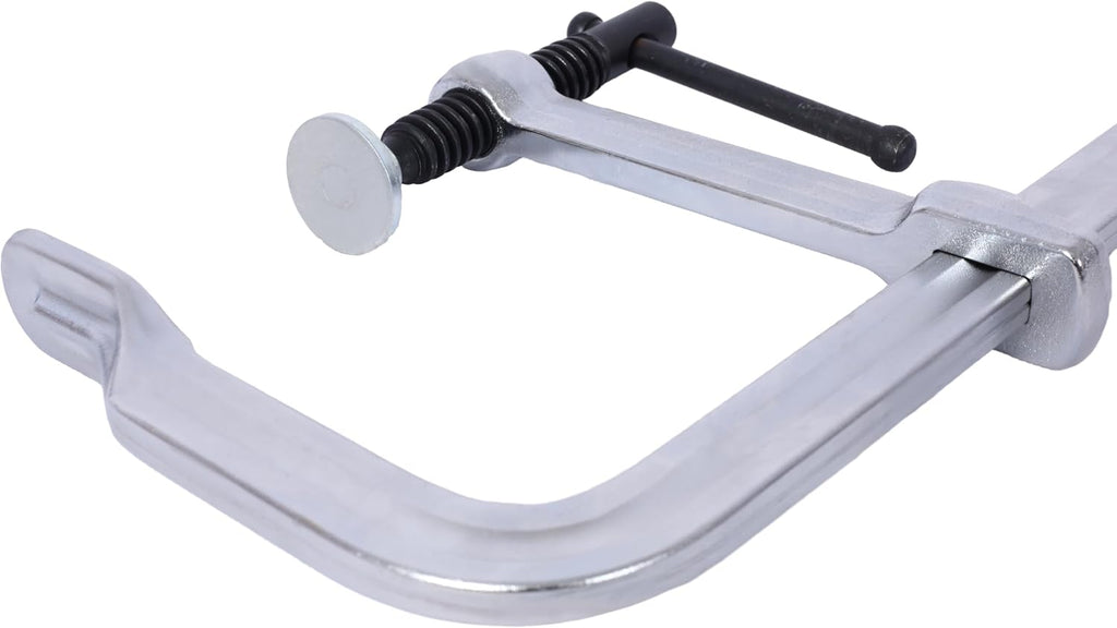4-Pack Heavy-Duty Steel Bar Clamps | 12' Capacity, 1400 lb Force | Drop Forged for Welding & Woodworking