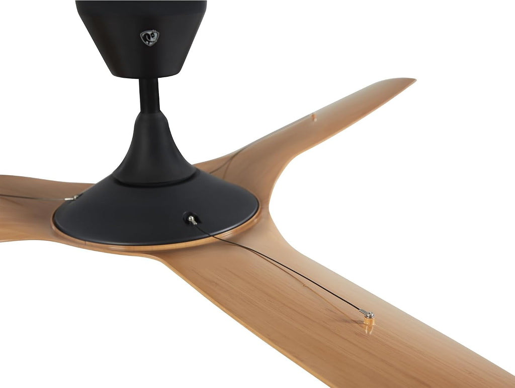 Big Ass Fans - Haiku Coastal - Marine/Coastal Grade Smart Outdoor Ceiling Fan with Remote Control, 2700K Dimmable LED, Universal Mount with 5' Extension Tube