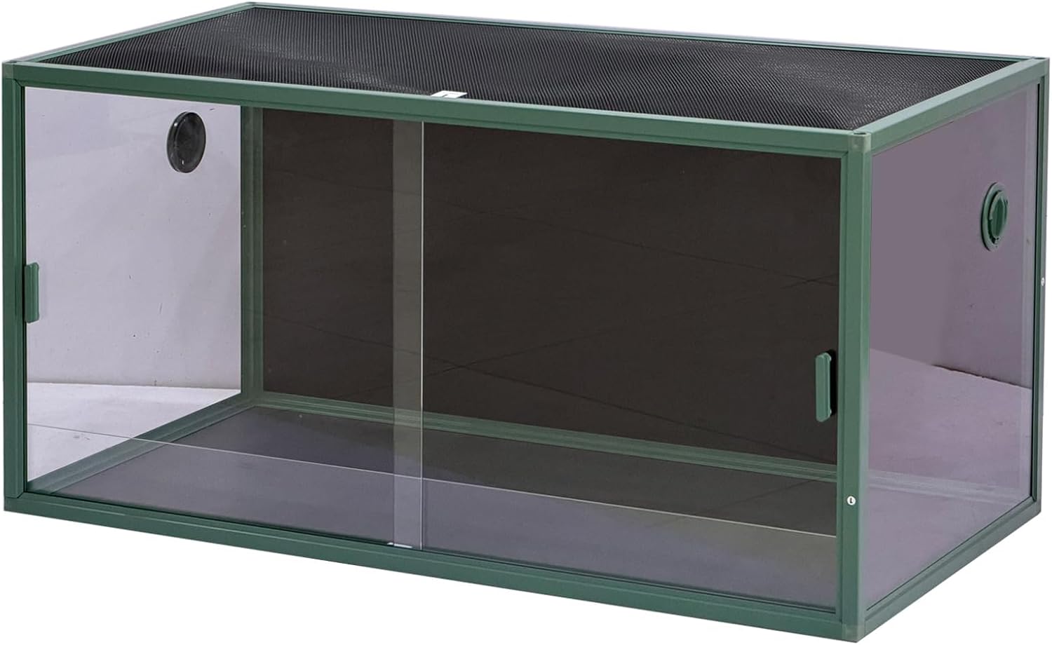GarveeLife 120 gal Bearded Dragon Tank 4 x2 x2 Reptile Terrarium Enclosure with Sliding Glass Doors, Snake Enclosure Heavy Duty Top Screen Ventilation, Easy to Assemble Green