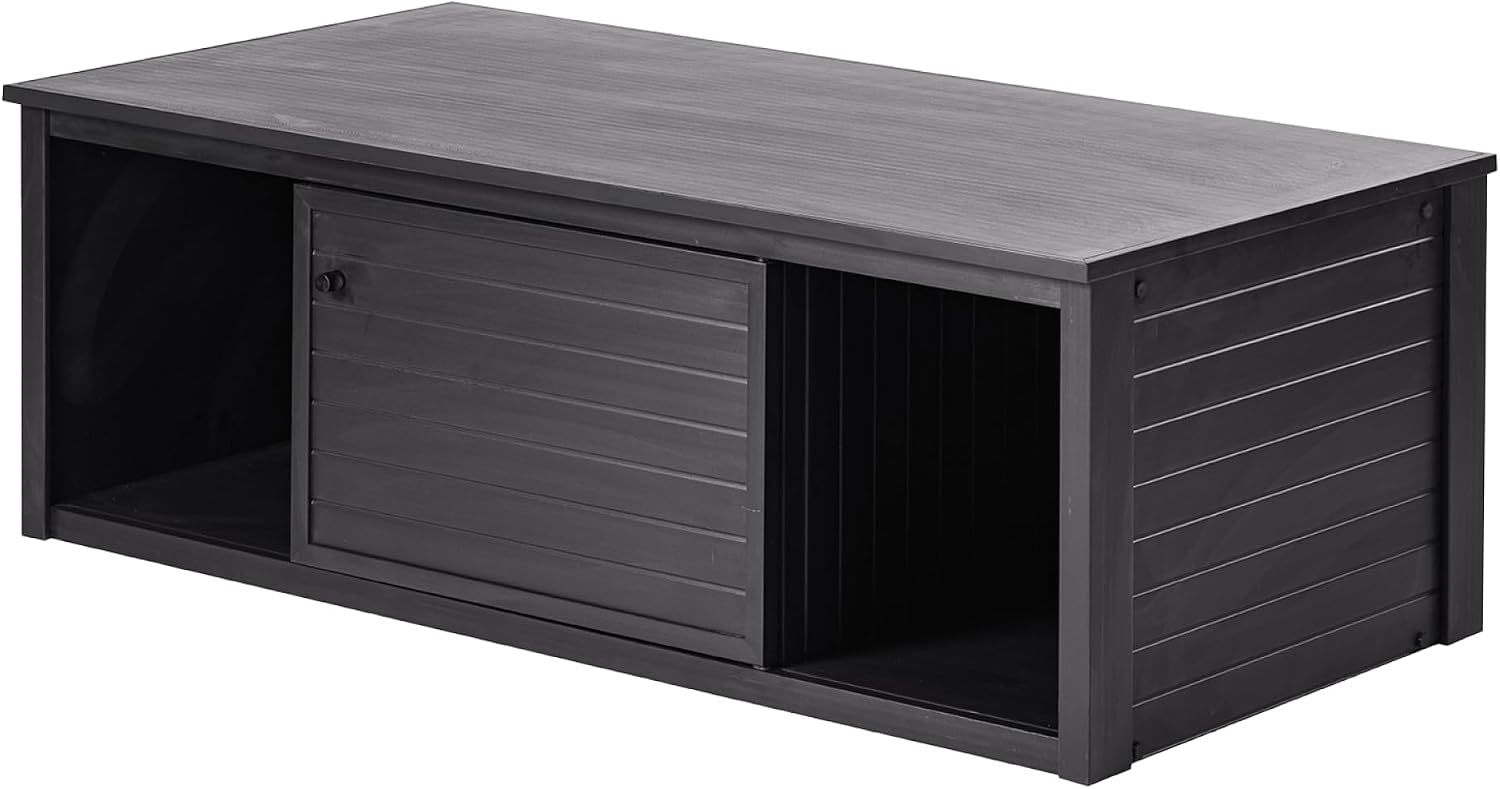 New Age Pet Lo‑Boy Versa Stand for Reptile Terrariums, Low-Profile ECOFLEX Cabinet for Stacked Large, 48' Mojave Reptile Habitats, Espresso Black