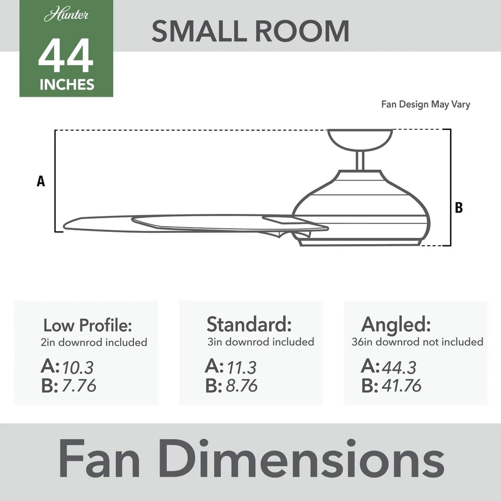 Hunter Fan 44 inch Contemporary Fresh White Outdoor Ceiling Fan with Pull Chain (Renewed)