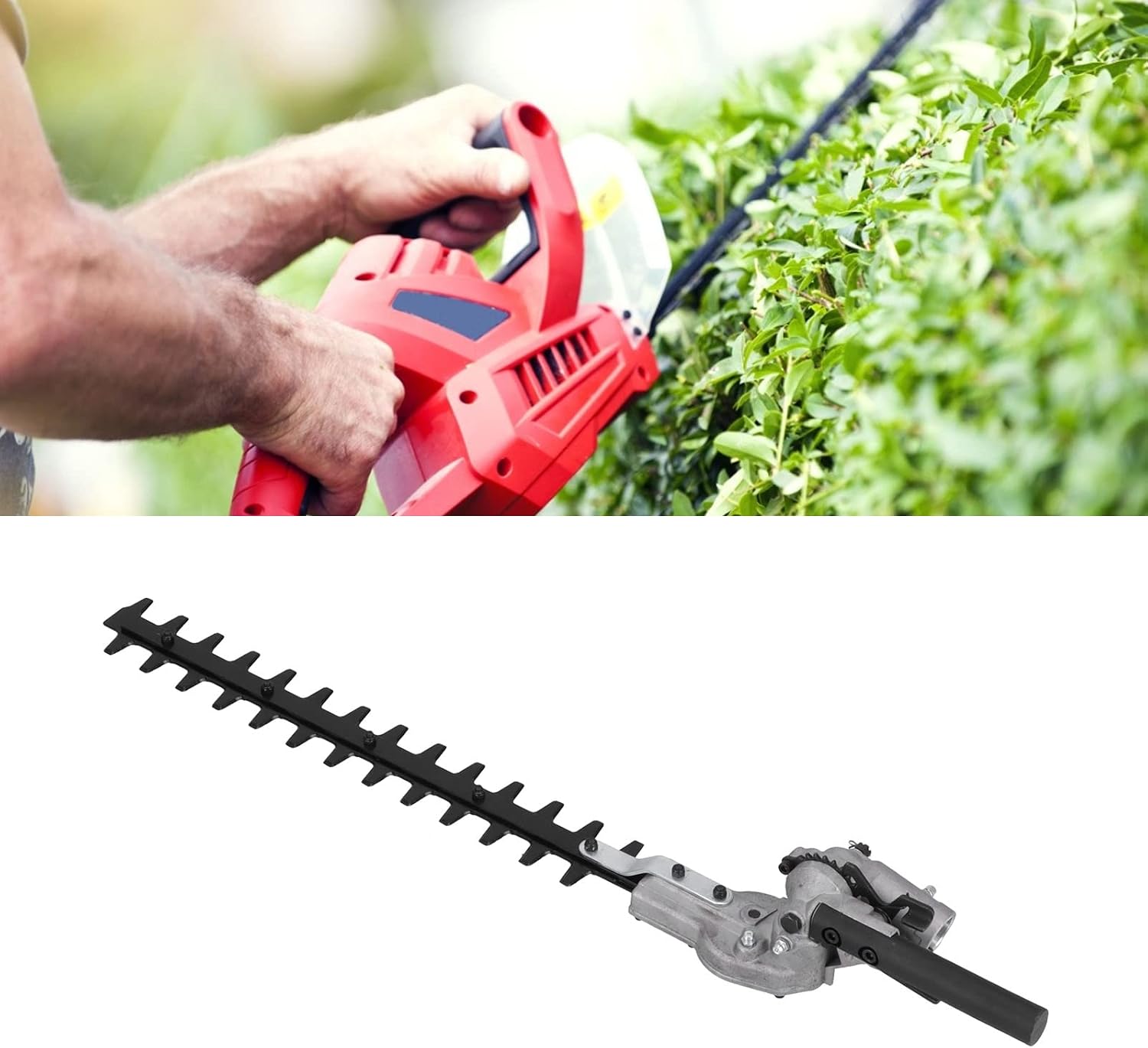 9-Teeth Aluminum Alloy Hedge Trimmer Head, 28mm Branch Shear Gardening Tool for Home Garden Pruning Shrubs, Bushes, Hedges, Landscaping, Yard Maintenance