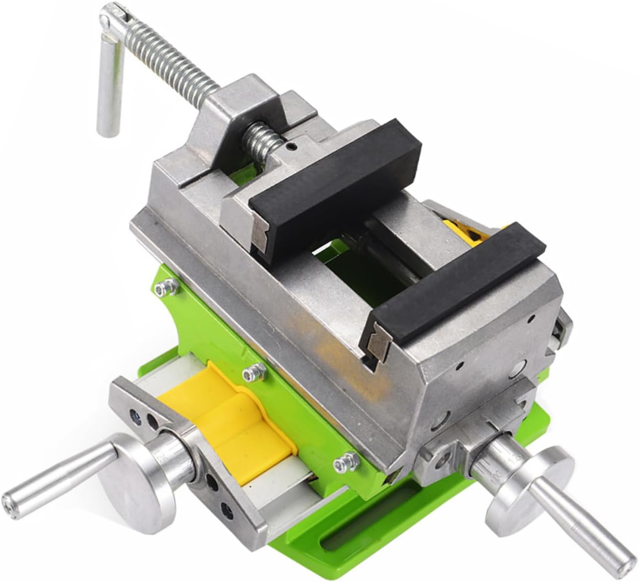 TopHomer Cross Slide Vise for Mill and Drill Press, Slide Table 2 Axis Adjustive Cross Fixture X - Y Compound Bench Top Woodworking Clamp for Mini Drilling Milling Machine