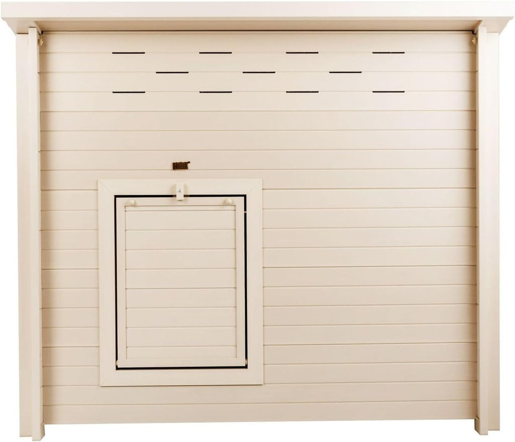 New Age Pet ECOFLEX Fontana Jumbo Chicken Coop, Urban Barn for 4 to 6 Chickens, Easy Assembly, Eco Friendly & Durable, Tan