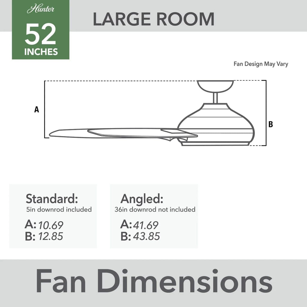 Hunter Fan 52 inch Outdoor Industrial Ceiling fan, 3-Blade (Renewed) (Premier Bronze)