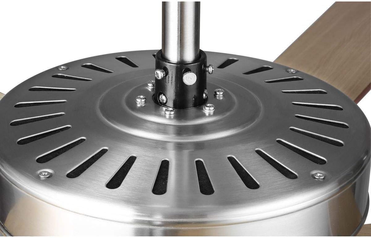 Progress Lighting AirPro Collection 52'' Five-Blade Ceiling Fan with White Etched Light Kit
