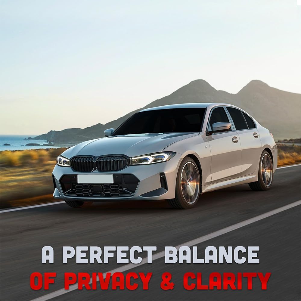 United Professional 1Ply Window Tint Film - 20'x100', 35% VLT, 3 Rolls, Upgraded Dyed PET Film, 1 mil Thickness, 99% UV Block, Deep Shade Privacy Window Tint for Car, Truck, Home– Heat & Glare Control