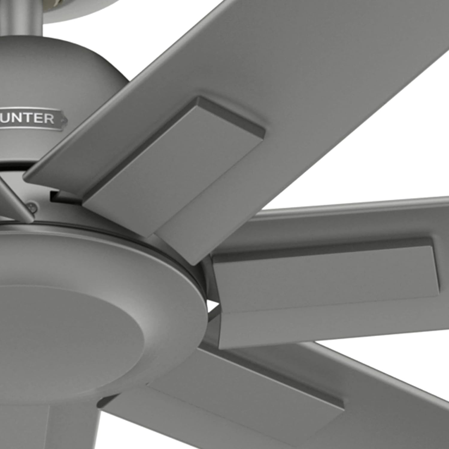 Hunter Fan 72 Inch Casual Matte Silver Finish Outdoor Ceiling Fan With 7 Blades (Renewed)
