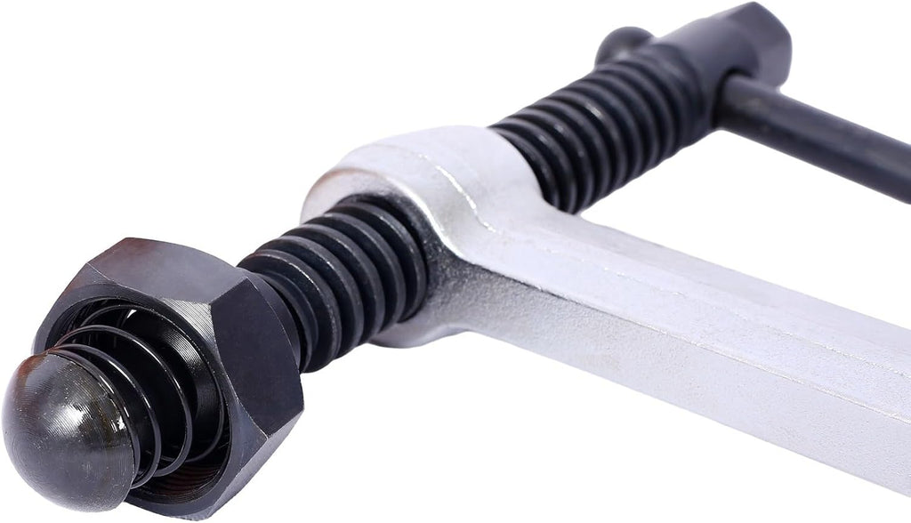 12' Opening Heavy Duty F-Clamps with Replaceable Swivel Pad, Bar Clamps for Welding Woodworking, 5-1/2' Throat Depth, 2660Lbs Clamping Force, Pack of 4, 4 Pcs