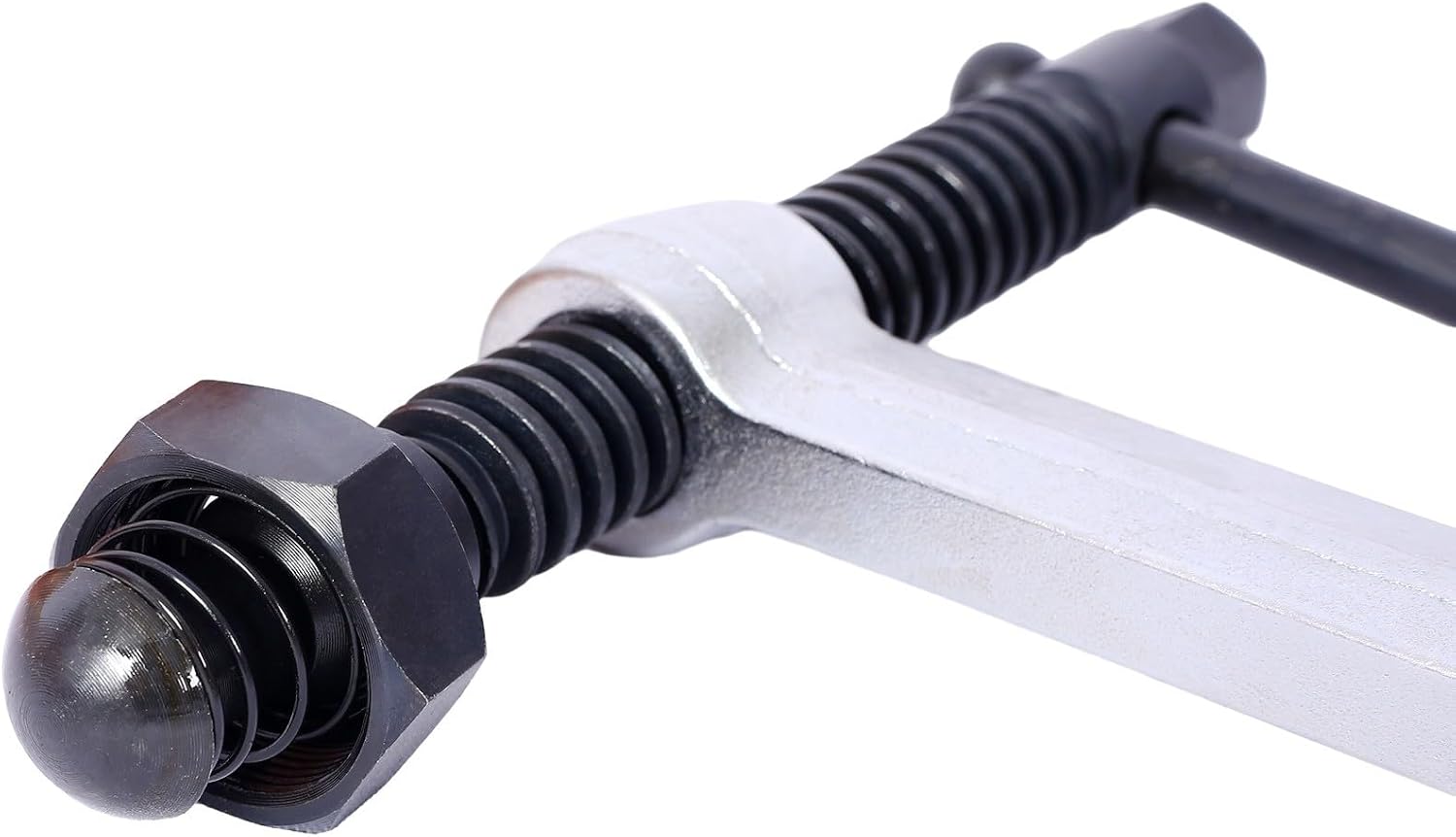 12' Opening Heavy Duty F-Clamps with Replaceable Swivel Pad, Bar Clamps for Welding Woodworking, 5-1/2' Throat Depth, 2660Lbs Clamping Force, Pack of 4, 4 Pcs