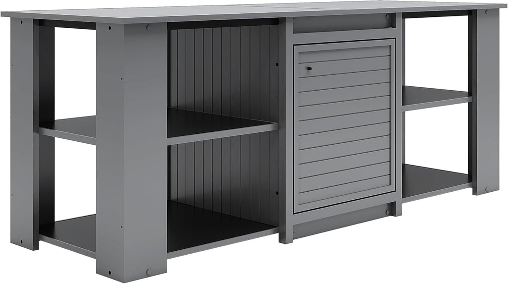 New Age Pet® ECOFLEX® 72' Jumbo Versa Stand, Standard Height Cabinet for Reptile & Small Animal Habitat, Lounge in Grey