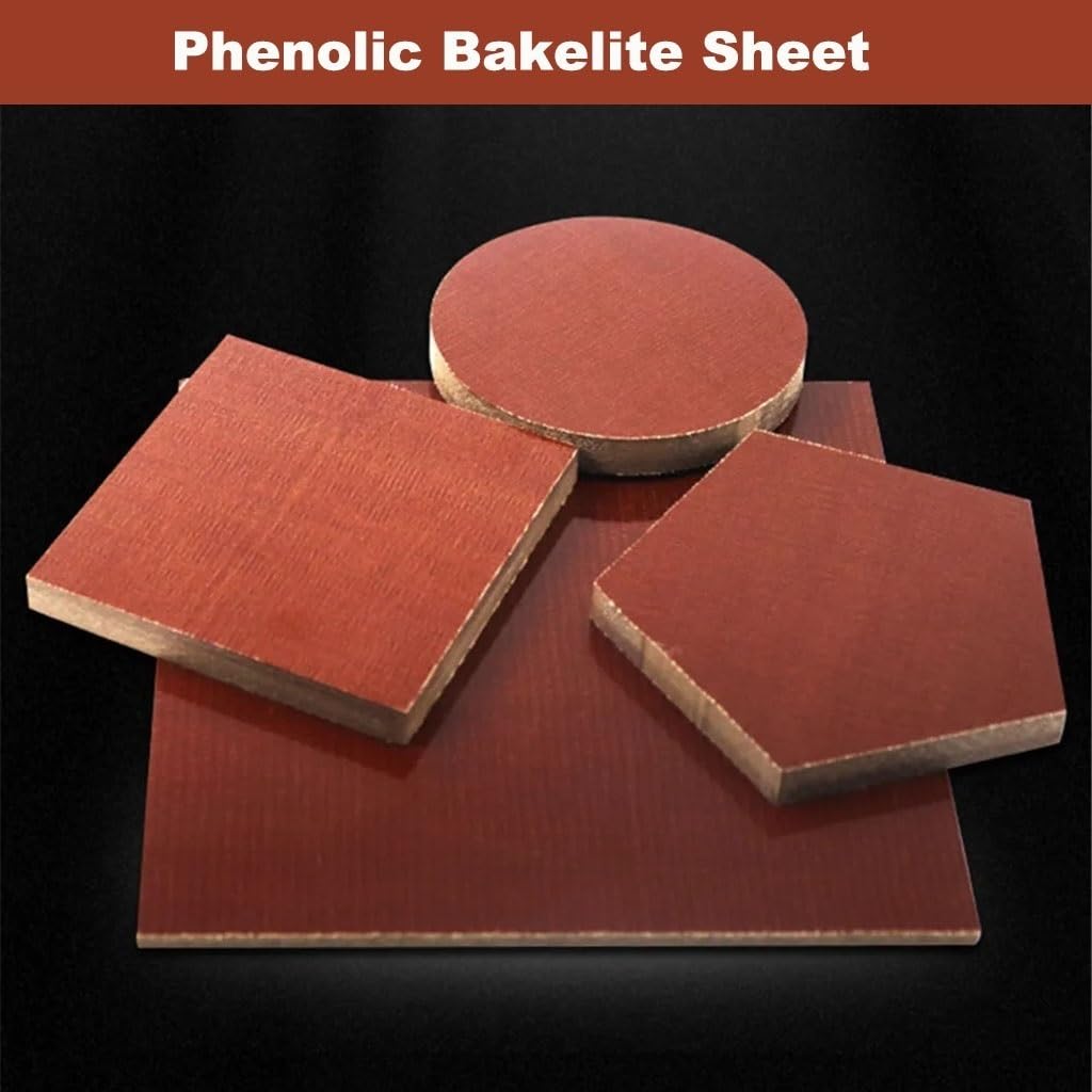 Lightweight Rigid Plastic Foam Sheet,Phenolic Bakelite, Composite Insulated Glulam Board, Electrical Wooden Fabric Plate, Resin Laminate Veneer Washer Brown(15x200x300mm 1Pcs)