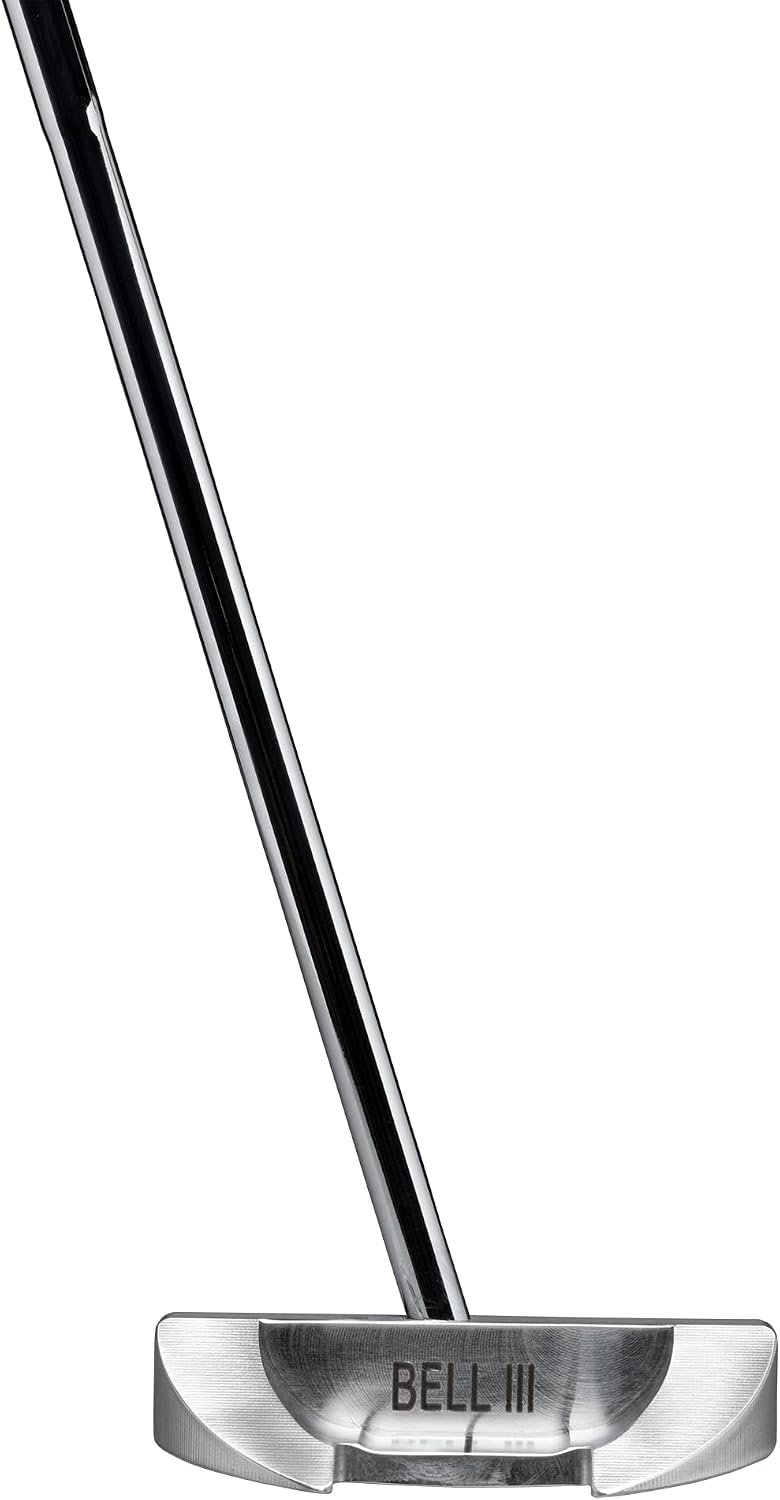 Bell III N-365 No-Offset CNC Milled Center Shaft Half-Mallet Golf Putter + Winn 15' Counter-Balance Grip | Made in USA