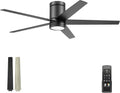 Honeywell Graceshire 52 Inch Ceiling Fan with Color Changing LED Light and Remote Control, 5 Blades, Reversible Airflow, Matte Black