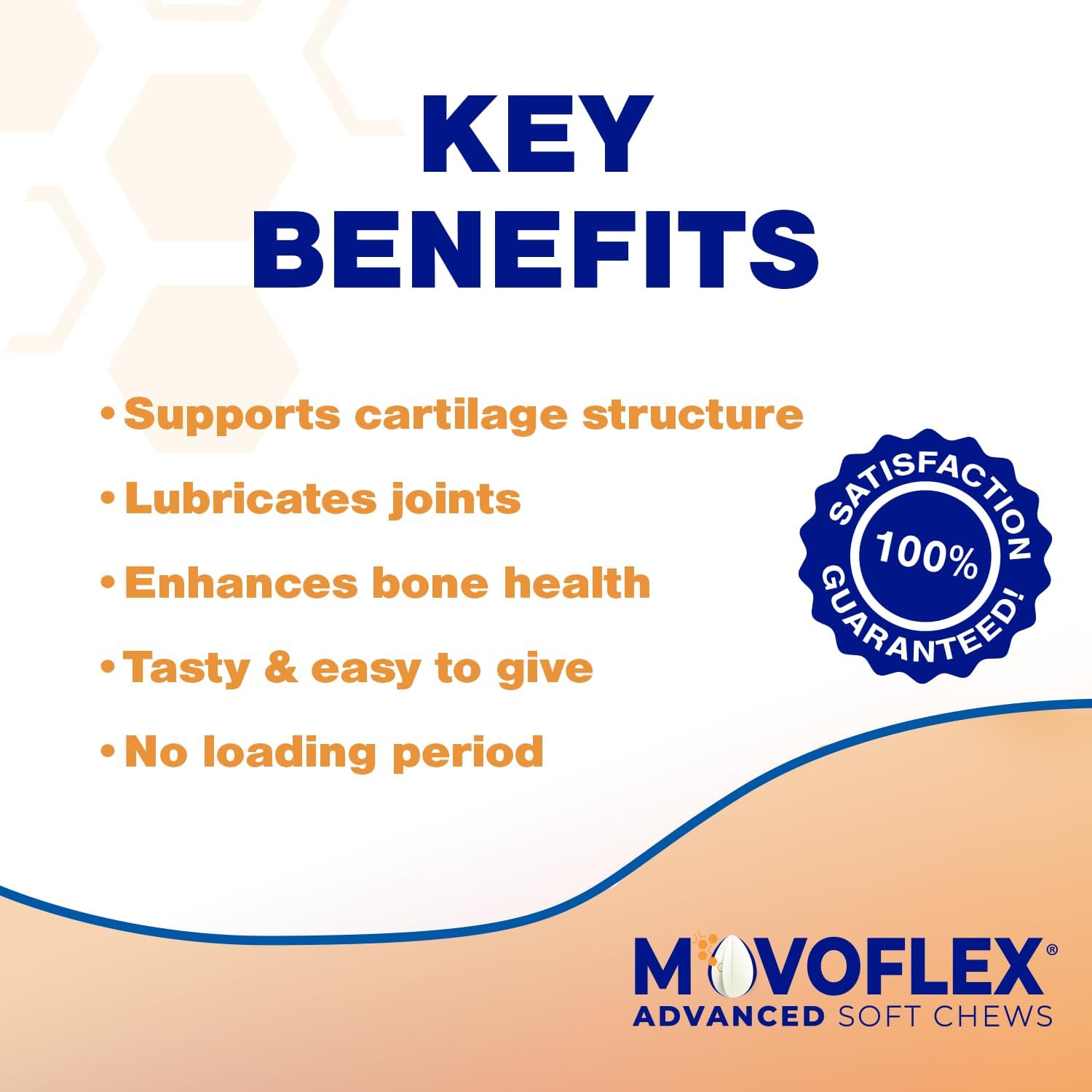 MOVOFLEX Advanced Soft Chews Hip and Joint Support Supplement for Large Dogs - 120 Count by Virbac